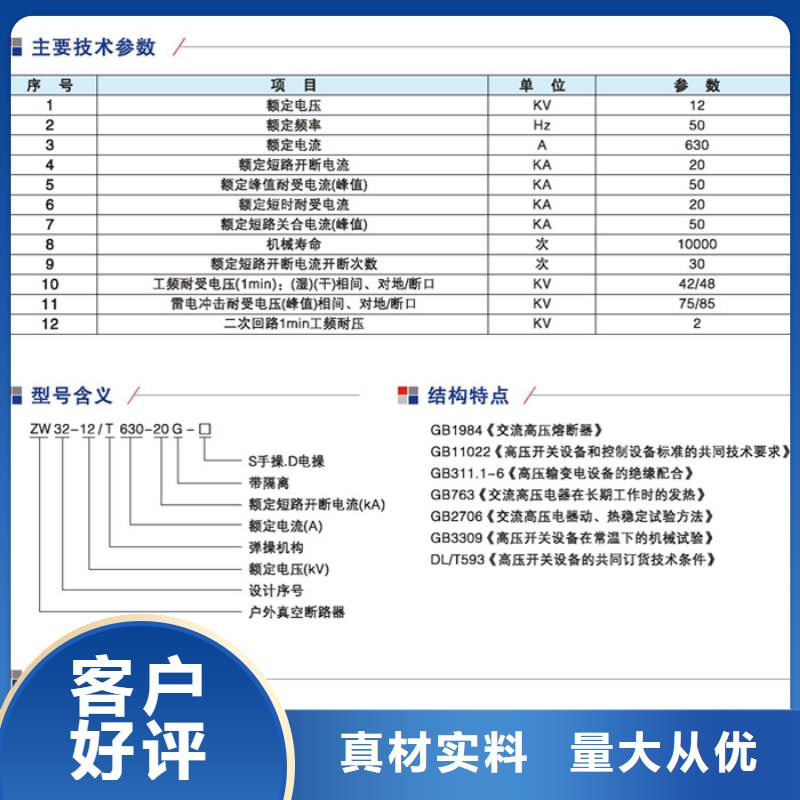 【真空断路器】ZW32-12G/630A附近经销商