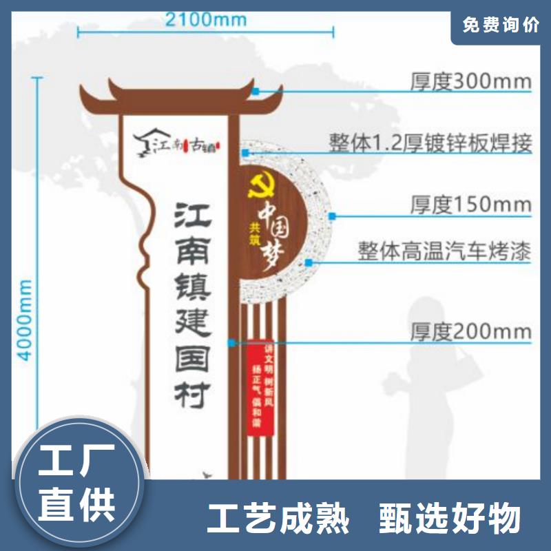 城镇美丽乡村标牌种类齐全标准工艺