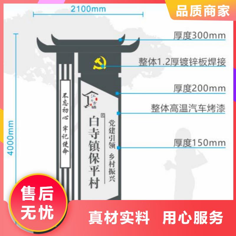 不锈钢美丽乡村标牌来图定制厂家直销省心省钱