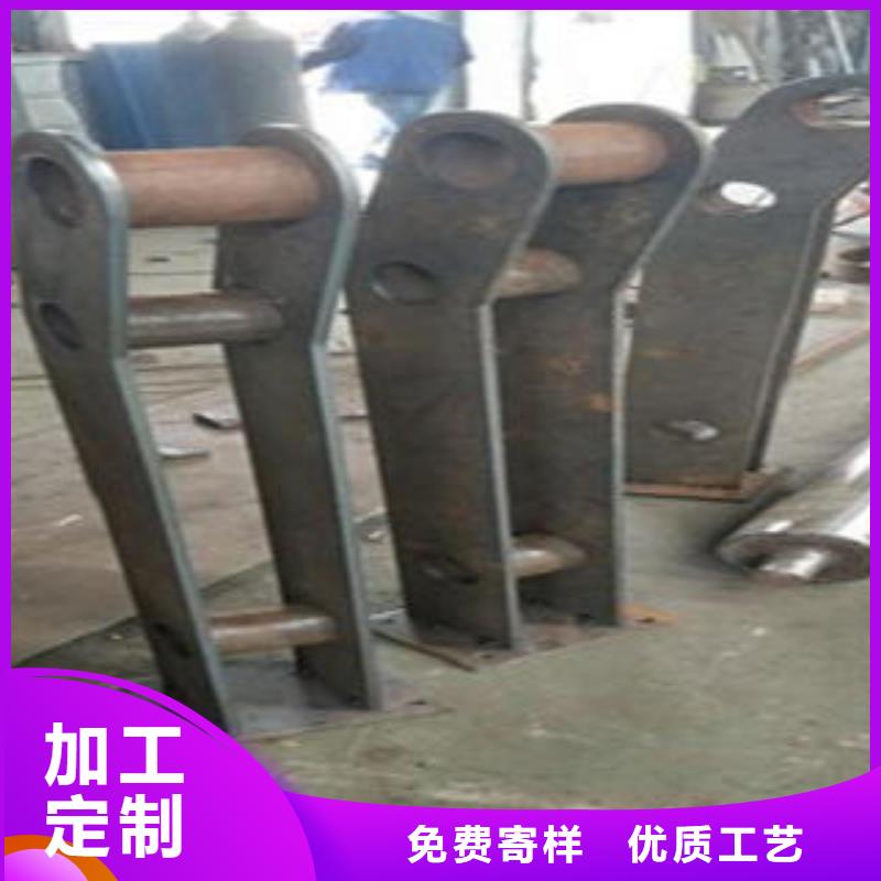 Q235材质钢板立柱切割,不锈钢复合管价格工程施工案例厂家直销直供