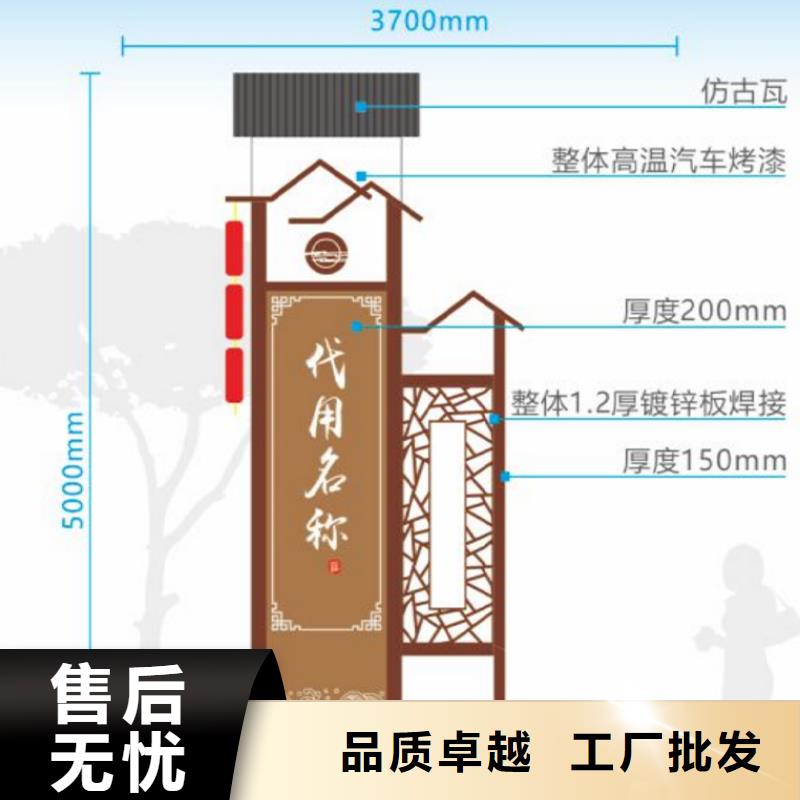 美丽乡村铁艺广告标识牌规格齐全当地公司