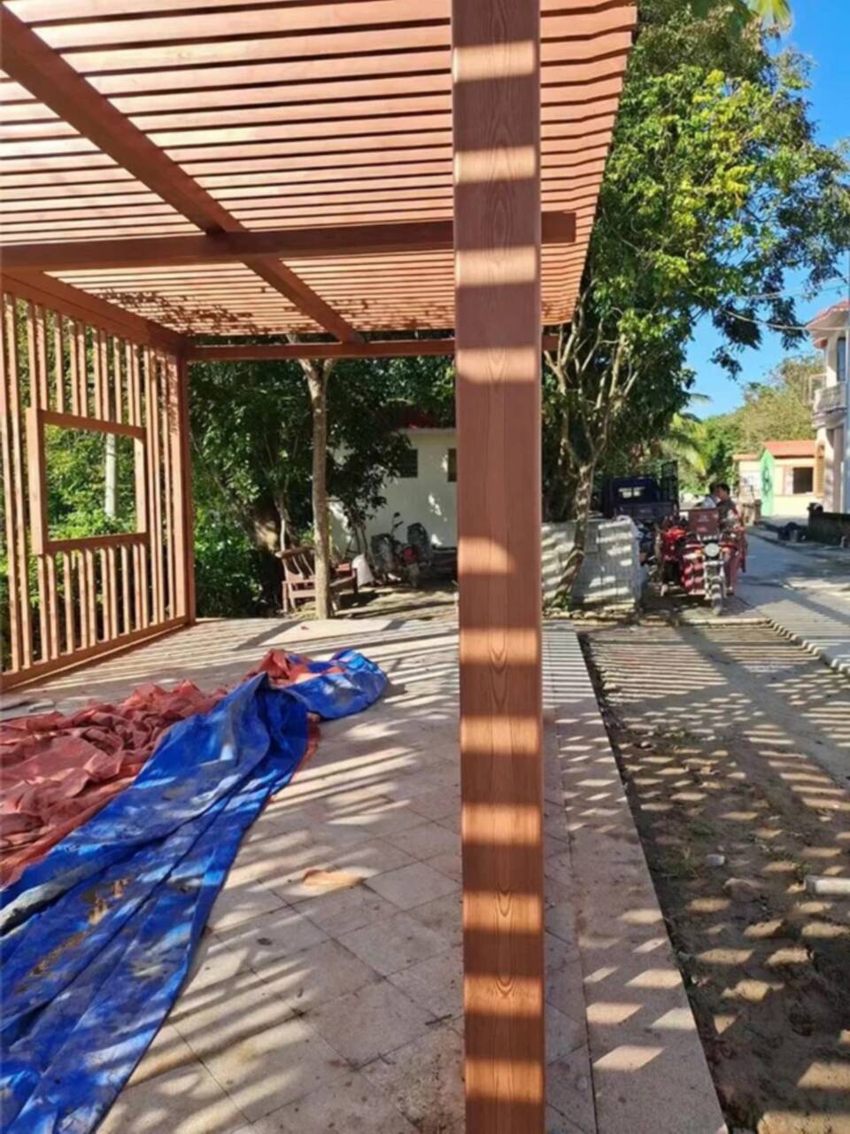 园林建筑木纹漆，内外墙木纹漆，艺术涂料源头批发