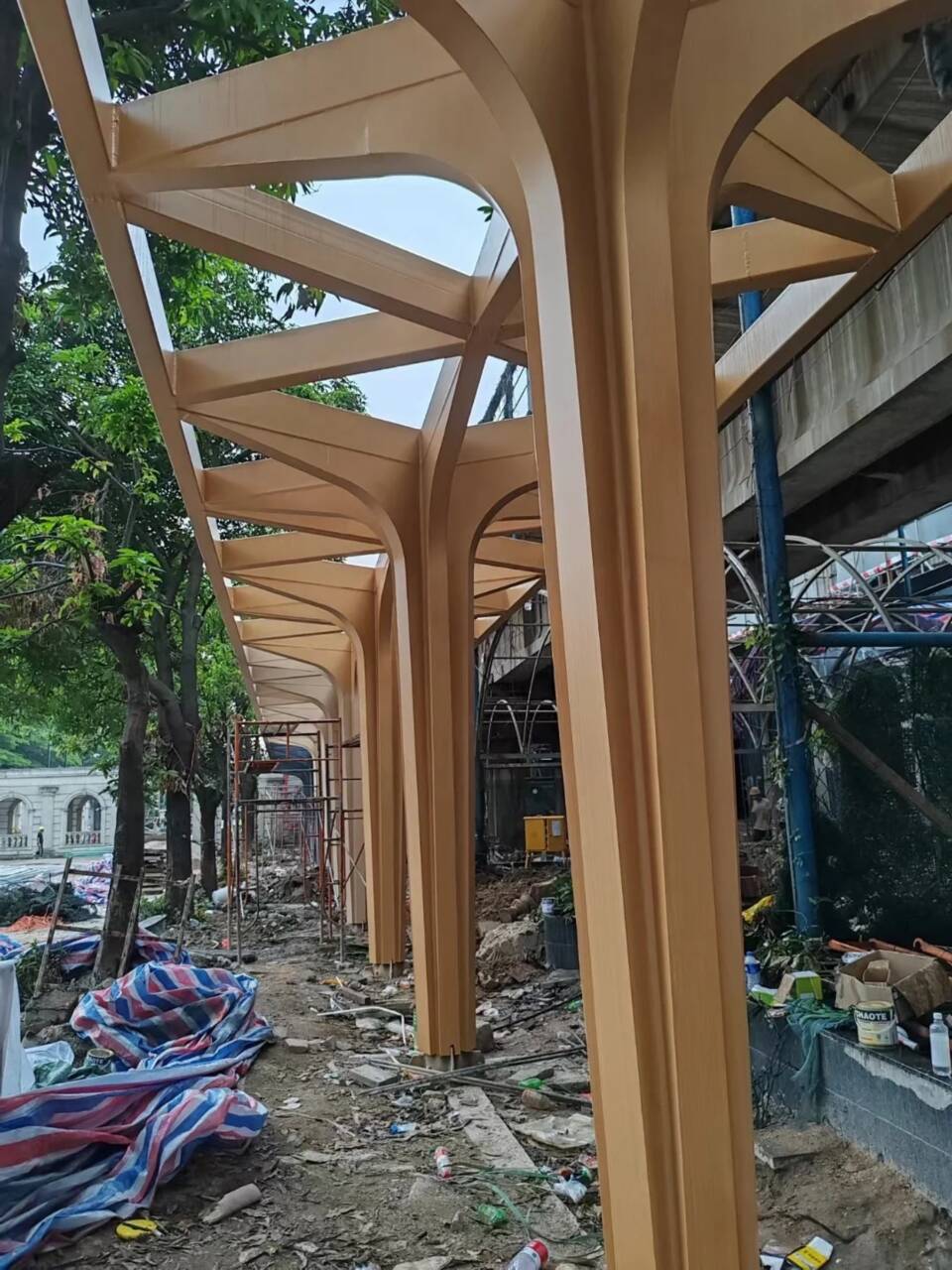 方钢圆管木纹漆厂家电话
