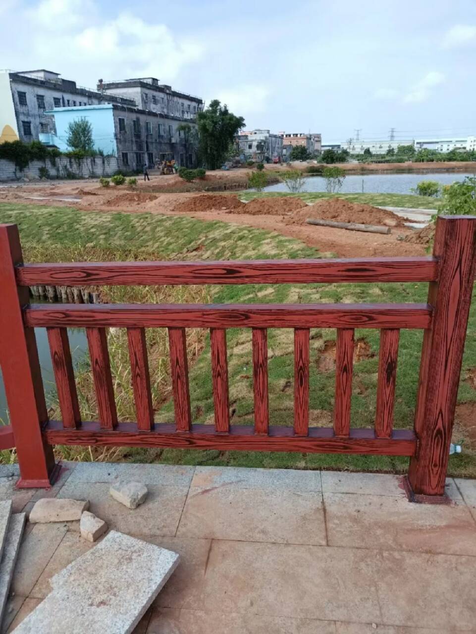 栈道护栏木纹漆包工包料