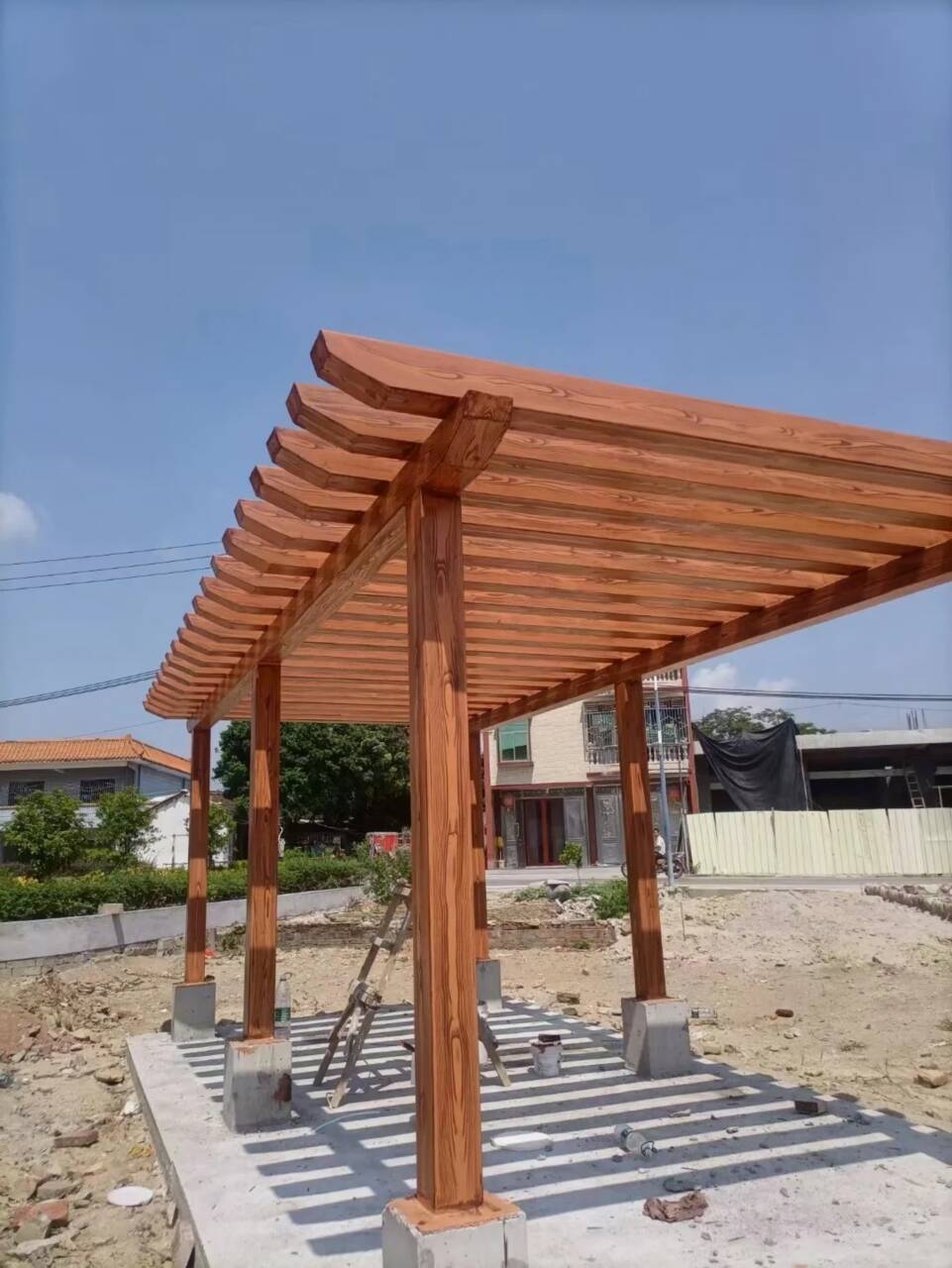 仿古园林建筑木纹漆批发价格澄迈县产地直供