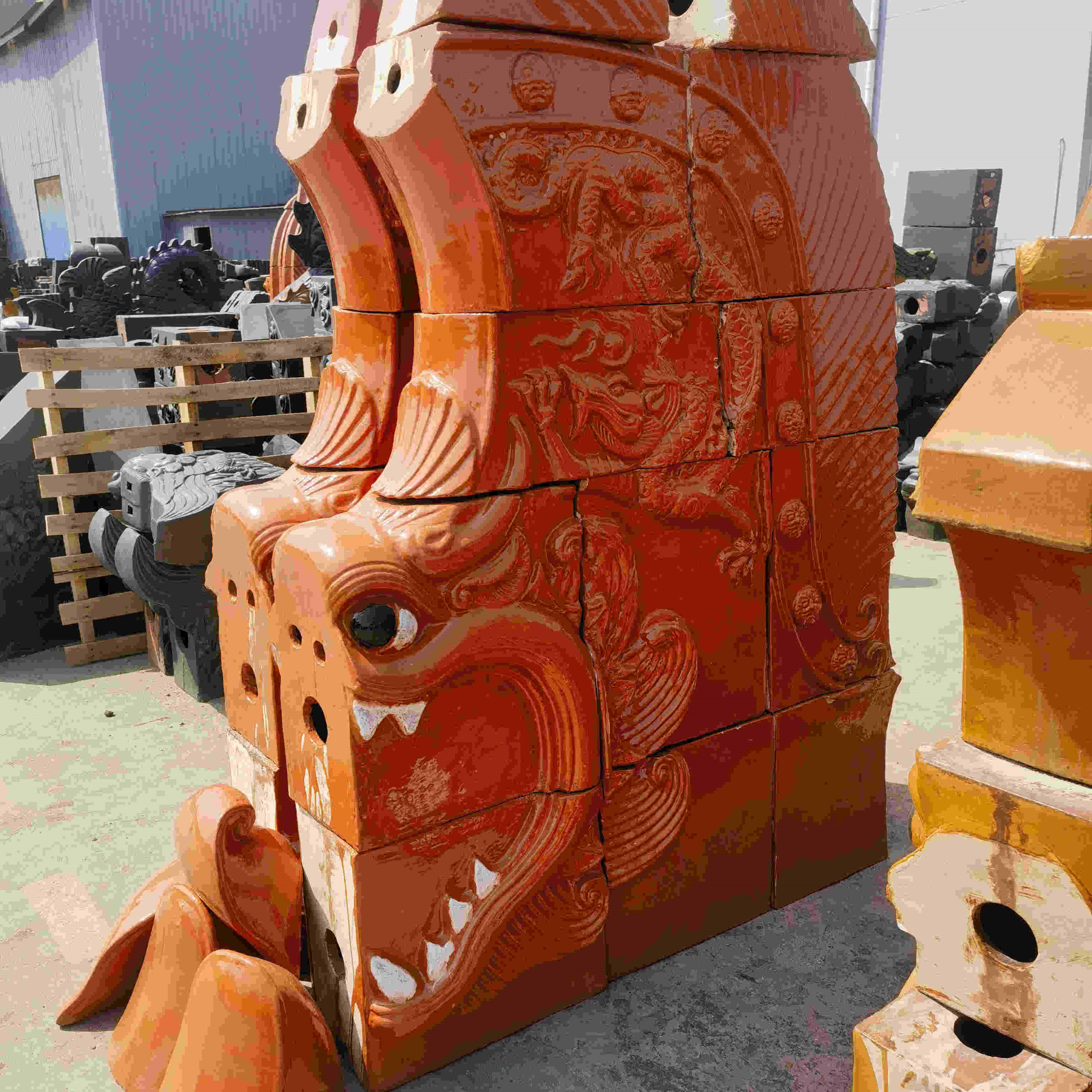 仿古翘脚古建屋顶瓦片企业-大厂直销