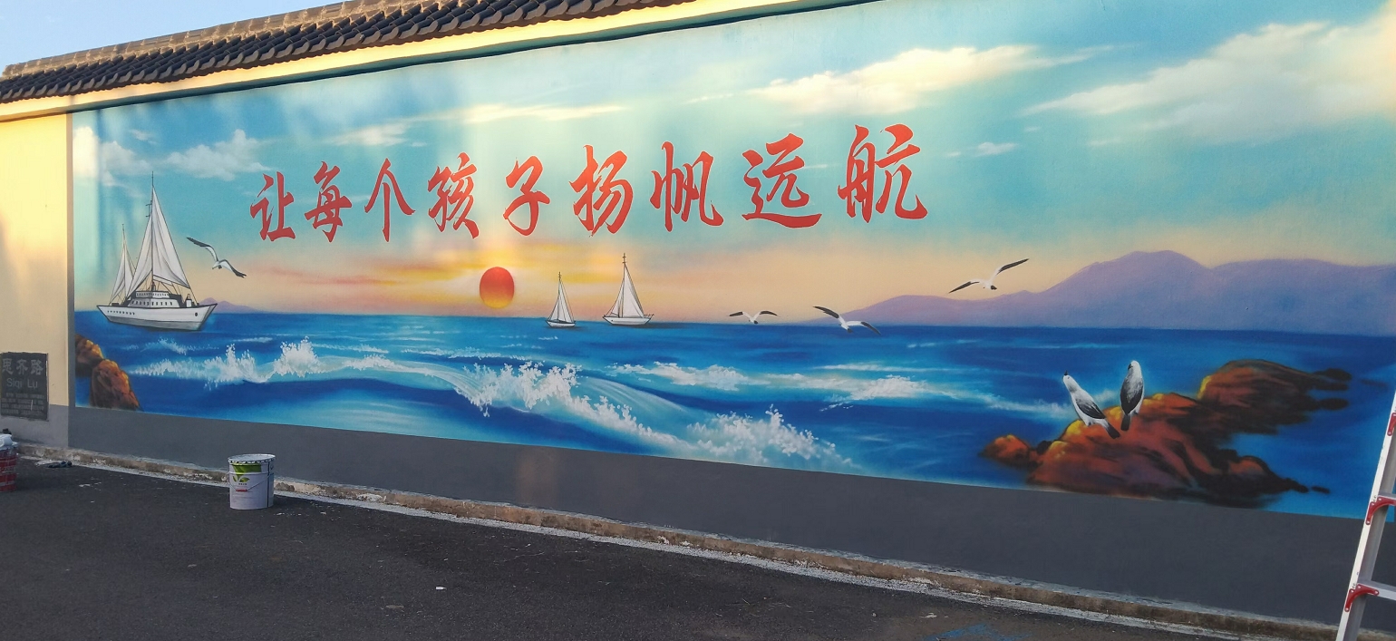 文化墙彩绘手绘墙绘画公司