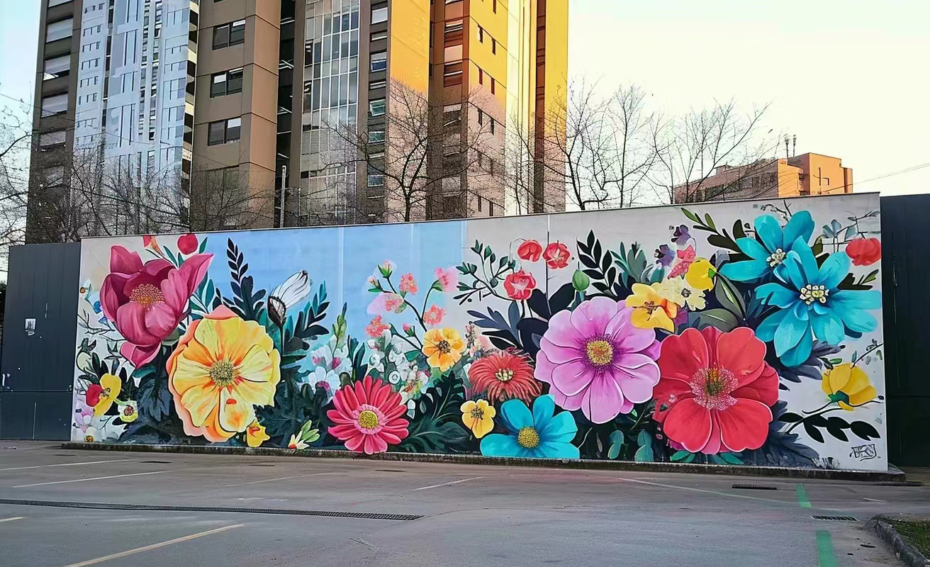 墙面彩绘墙体手绘壁画师工作室