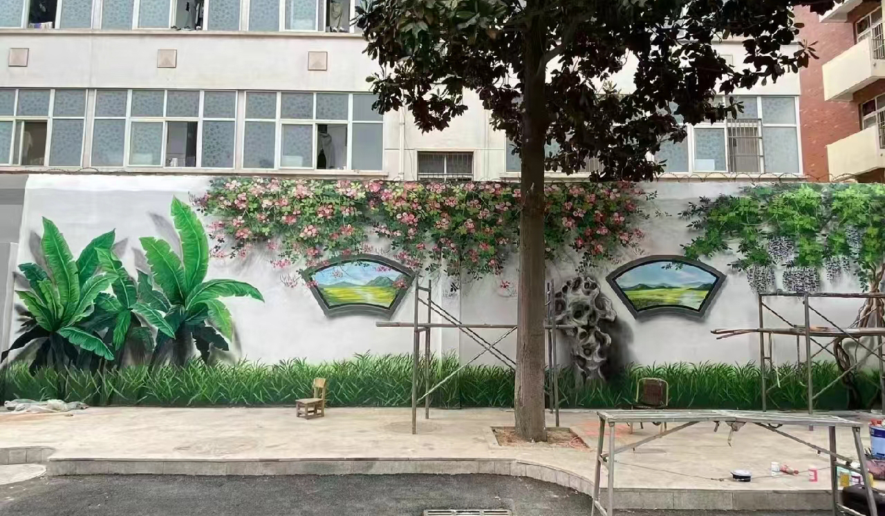 电箱彩绘手绘墙涂鸦壁画团队