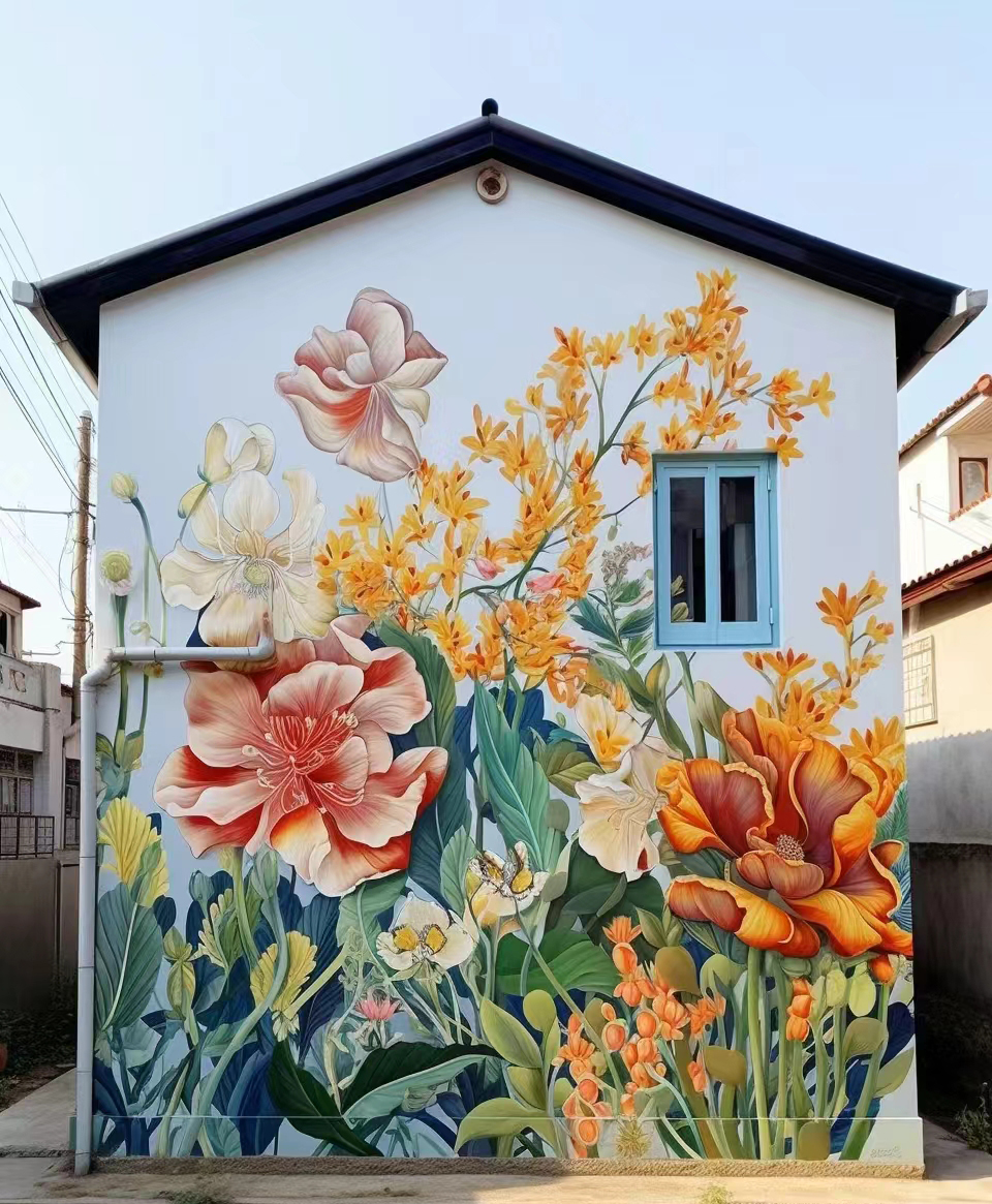 广州荔湾墙体彩绘彩绘手绘壁画团队