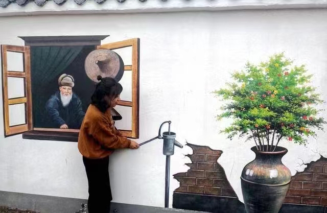 文化墙彩绘手绘墙绘画团队